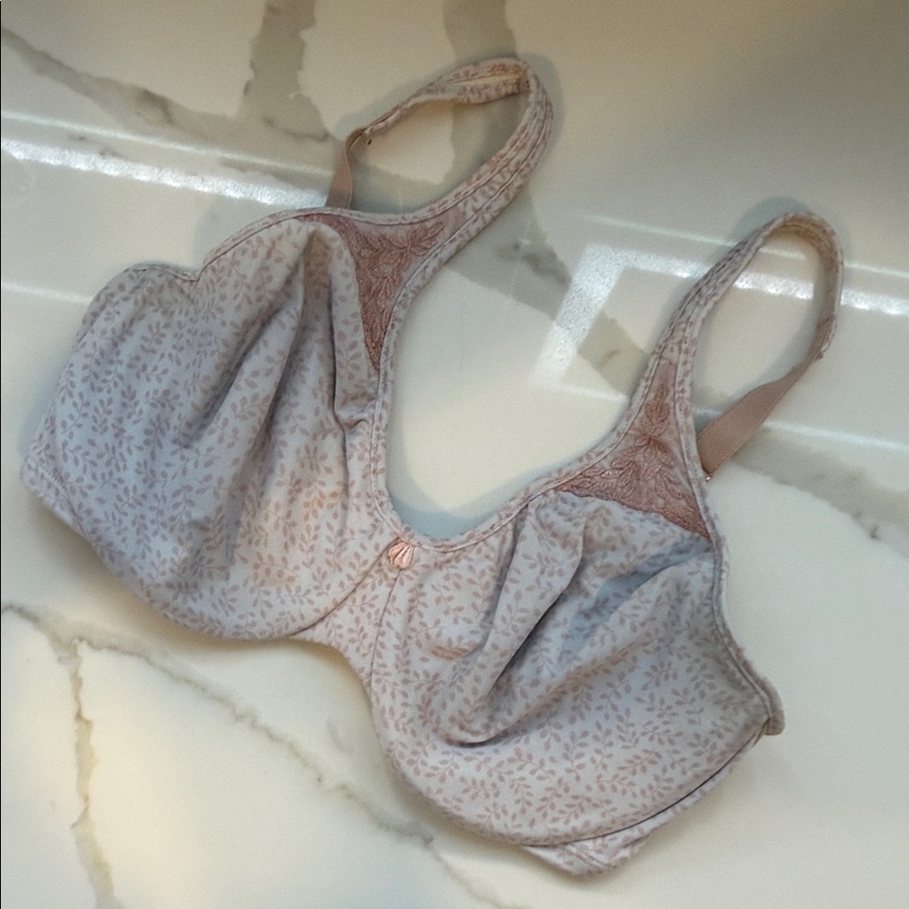 Bali Women's Light Pink Floral Support Bra